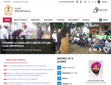 Tablet Screenshot of kapurthala.gov.in